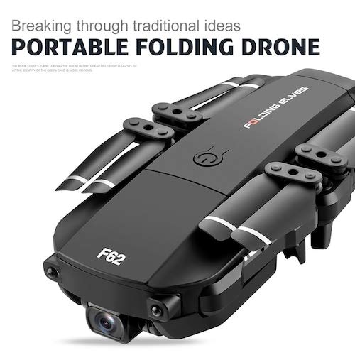 HaiMa F62 2.4G Wifi Fpv Rc Drone Quadcopter Elicottero Con Fotocamera Grandangolare 4K 16Mp Hd - Cina Nera