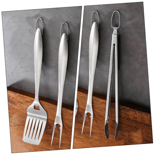 Set de 3 utensilios para parrilla de acero inoxidable miniatura 3