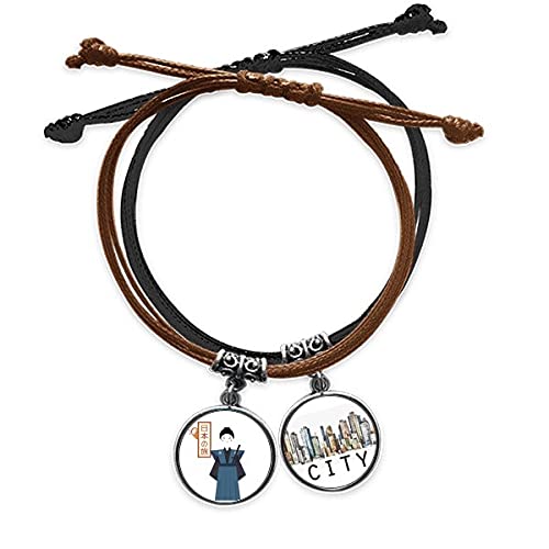 Bracelet samouraï japonais en cuir, le cadeau idéal avec sa corde Sidi