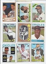 40 Assorted Baltimore Orioles Topps Baseball Cards from 1960-1969 - In New Protective Display Album