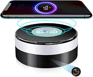 BEYAWL Spy Camera Hidden Camera WiFi in Wireless Charger with HD1080P 160°Viewing Angle,Nanny Cam Mini Cameras with Motion Detection, APP remote viewing, Loop recording (2.4G/5G Wifi)