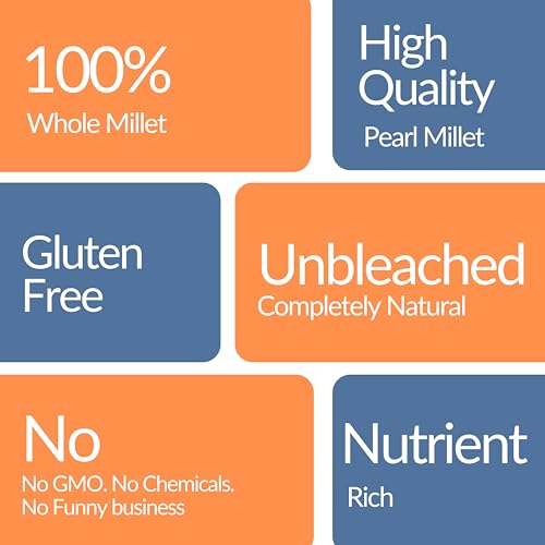 Image of TWF Unpolished Bajra Whole Millet | 2 Kg |Bajri Grain | Desi Bajra | Sajje | Kambu | Pindi | Sajjalu | Pearl Millet | Hulled | Gluten-Free | High Fiber | Nutrient-Rich Supergrain