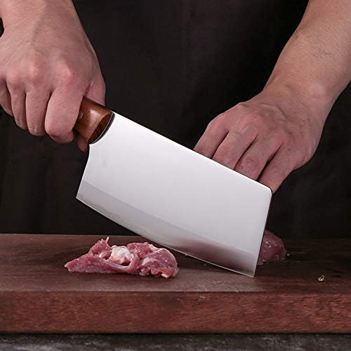 Meat Cleaver,Cleaver Knife, 9Cr18Mov Stainless Knife Light and convenient Lady Kitchen Slice Knife fo Cooking Sharp and Durable Kitchen Tool
