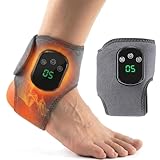 TJK Health Triple Method Therapy Foot Ankle Massager - Massage for Neuropathy with 5 Heat Levels Vibration Modes Compression - Portable Heating Wrap Device for Pain Relief Rejuvenate Feet Circulation