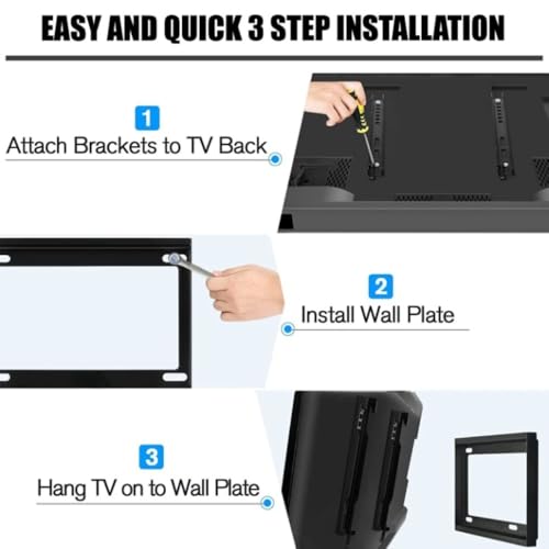 Image of Mumma's LIFE TV Stand | Universal Fixed TV Stand Wall Mount for 14-32 Inch LED /HD /Smart TVs | Heavy Duty Wall Mount Bracket - Pack of 1