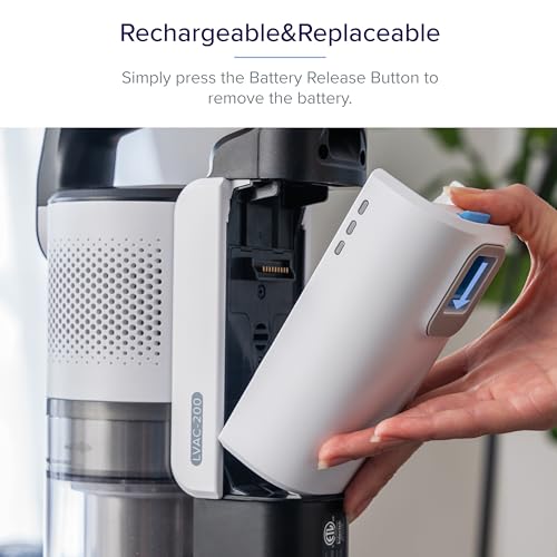 Image of Levoit LVAC-200 Vacuum Replacement Battery, 2200mAh, 50-Min Runtime, White