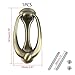 Woogim Modern Oval Ring Door Knocker with Screws,Zinc Alloy Gate Knocker Handle Pull 1PCS,2.91