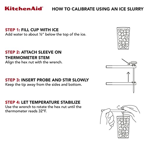 Kitchenaid Kq901 Instant Read Food Thermometer For Kitchen Or Grill, Temperature Range: 20F To 220F, 1 Inch Dial, Black #TOP7