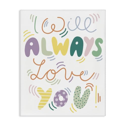 Stupell Industries Love Typography Patterned, 30 x 40 Inch Canvas Wall Art