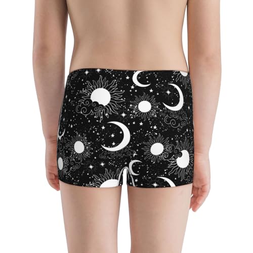 Boys' Cotton Boxer Brief Soft Underwear-Crescent And Stars3
