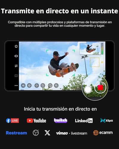 Miniatura 3 de Obsbot Tail Air Streaming Camera 4k, Cámara Ptz Con Seguimiento Ai, Aplicación Inteligente, Control Por Gestos, Hdmi Usb-C Inalámbrico, Cámara De Video Para Vlogs.
