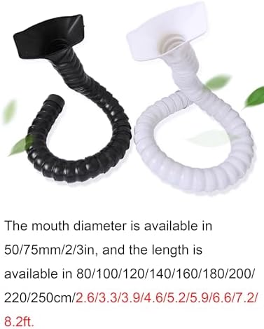 75MM Industrial Smoking Duct - 5.9FT Bamboo Arm for Fume Extraction & Dust Removal, Ventilation Exhaust Pipe, Perfect for Welding & Industrial Applications