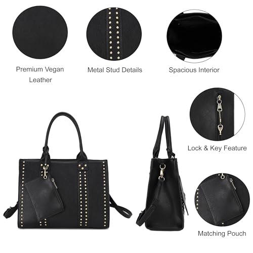Image of JESSIE & JAMES Satchel Purses for Women Shoulder Bags Crossbody Top Handle Handbags with Adjustable Strap Card Pouch