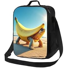 Dyale Novel Funny Italian BrainrotS Tote Lunch Bag, Insulated Cooler Lunch Box, With Mesh Pocket Durable Bento Bag, Reusable Lunchbags