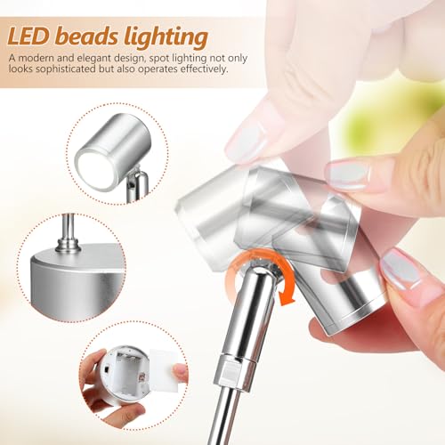 Foco LED interior de aluminio plata Veemoon luz armario 1w 4