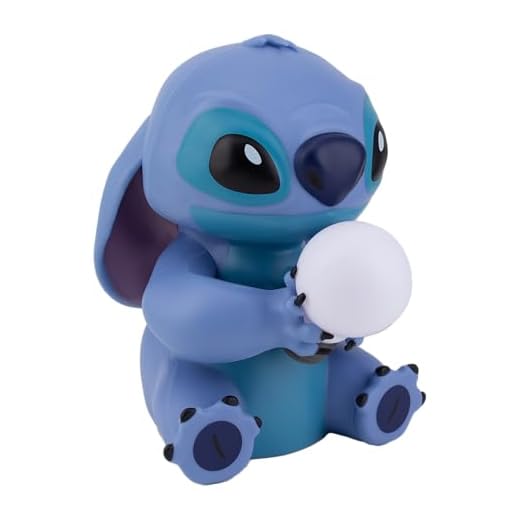 Luz de Stitch - Producto oficial Lilo & Stitch, lámpara coleccionable Disney, luz de noche decorativa para mesita de noche