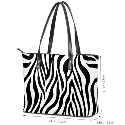 Bolso Tote Grande de Cuero Sintético para Mujer miniatura 5