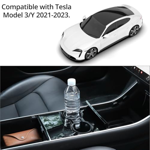 Porte-gobelet pour Tesla Model Y et 3 pour éviter les coulures et stabiliser vos bouteilles - 3
