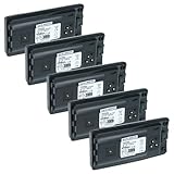 vhbw 5X Batterie Compatible avec Motorola RDV2080, RDV5100, XTNi, XTNiD Radio Talkie walkie (1100mAh, 7,4V, Li ION)   avec Clip de Ceinture
