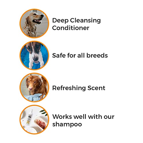 Barklogic Sensitive Skin Deep Conditioner, Tangerine, 16 Fl Oz - Grooming Essentials For A Healthy Coat - No Parabens, No Phthalates, No Sulfates, No Dea & Peg, Hypoallergenic, Vegan #TOP4