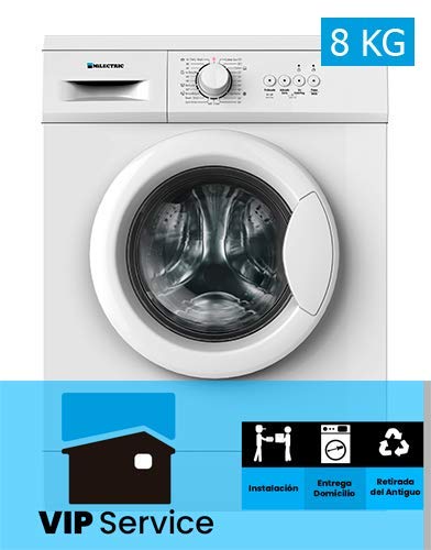 LAVADORA MILECTRIC LV-812 Carga Frontal Blanca (8 KG, A+++, 1200 rpm) INSTALACIÓN INCLUIDA