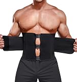 SOLCYSX Waist Trainer for Men Tummy Control Compression Shapewear Sweat Belt Body Shaper Waist Cinch