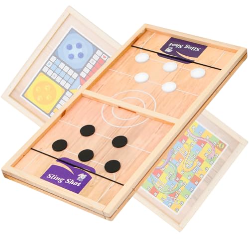 Storio Premium 3-in-1 Fastest Finger First Wooden Board Game| Family Board Game with Sling Puck Board,Chess,Ludo Snake & Ladder Indoor Toys & Games for Kids & Adults | Best Birthday Gift for Kids (B0D73W28S6) Amazon Price History, Amazon Price Tracker