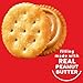 RITZ Peanut Butter Sandwich Crackers, Lunch Snacks, 8 Snack Packs (6 Crackers Per Pack)