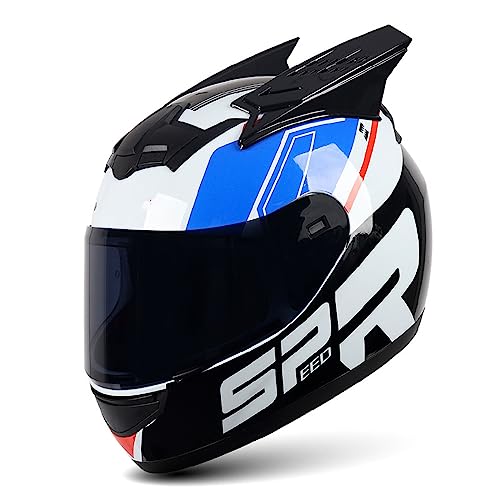 Modular Motorcycle Helmet Cool Full Face Helmets ECE Approved Street Electric Scooter Motocross Helmet With Visor Locomotive Motorbike Helmet For Adults Men And Women 2,XL