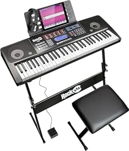 RockJam Kit pianoforte tastiera RockJam a 61 tasti con display touch