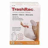 TrashRac Refill Bags 87072 For 5 Gallon Frame - 72 Count