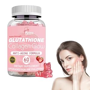 MOJDI Glutathione Collagen Glow Gummies, 60/120 Pcs Glutathione Collagen Gummies for Women,Glutathione Gummies for Skin Whitening, Korean Collagen Gummies for Dark Spot (1 Bottle)