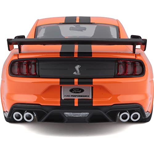 Maisto Modelo Escala 1:18 Compatible Mustang Shelby GT500 2020 Naranja miniatura 6