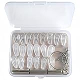 10 Pairs Eyeglass Nose Pads, Non Slip Silicone Airbag Screw-in Glasses Nose Pad Replacement Repair Kit with Screws & Screwdriver Nose Pads for Glasses