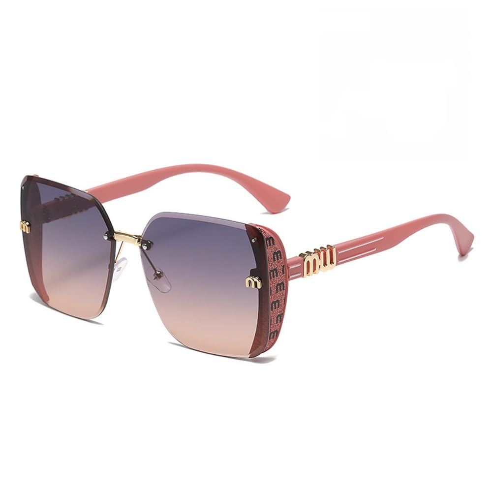 Gafas de sol cuadradas con montura grande para hombre y mujer, anteojos de sol femeninos a la moda, estilo Retro, para viajes, pesca y conducción, UV400