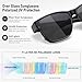 Wzerry Polarized Fit Over Glasses Sunglasses, Wear Over Sunglasses Wrap Around Shades for Men Women UV400 Pretection