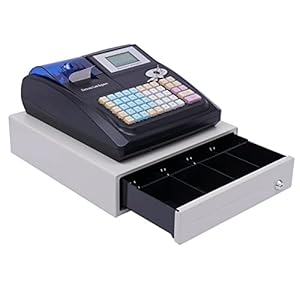 Electronic Digital LED 48 Keys Cash Register 36 Departments with Removable Cash Tray&Coin Slots Terminal Printer POS System Commercial Cash Register for Small Businesses,Retailer,Supermarket,Grocery