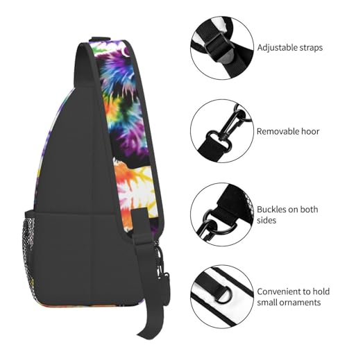 Mochila cruzada deportiva unisex negra MyPiky miniatura 5