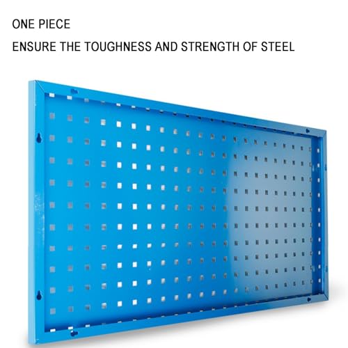 Étagère de rangement murale en panneau perforé pour salles d'artisanat, cuisines, garages, salons, salles de bains, tanières – Solution de rangement d'outils polyvalente