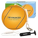 Trymaker Tetherball, Tether Balls and Rope Set, Replacement Tetherball for Adults Backyard Outdoors