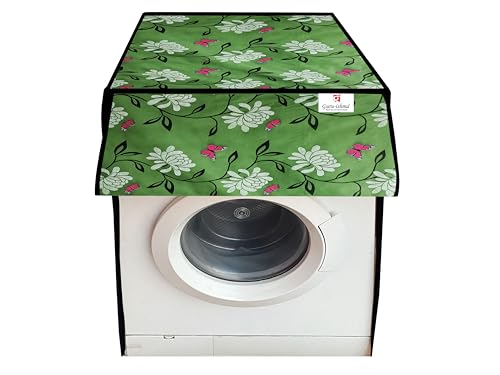 Image of Front Load Fully Automatic Washing Machine Cover for 6.5kg to 8kg | Waterproof & Dustproof Polyester Cover with Zip Closure | Suitable with Samsung, IFB, LG, Bosch & More (61 x 61 x 87 cm)