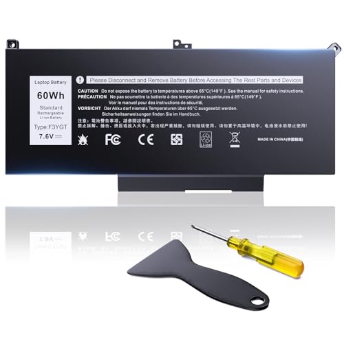 OILLvi F3YGT Battery Replacement For Dell Latitude 12 7000 7280 7290 Latitude 13 7000 7380 7390 P29S002 Latitude 14 7000 7480 7490 P73G002 Series DM3WC DM6WC 2X39G KG7VF 451-BBYE - Lion Battery