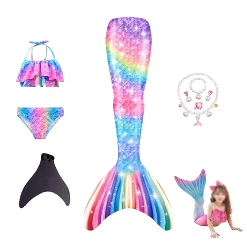 Generisch 5er-Packung Sommerkleidung Mit Ozean-Glitzer-Dekoration Cosplay 𝐁adeanzug 𝐊inder,A-130 Generisch 5er-Packung Sommerkleidung Mit Ozean-Glitzer-Dekoration Cosplay 𝐁adeanzug 𝐊inder,A-130