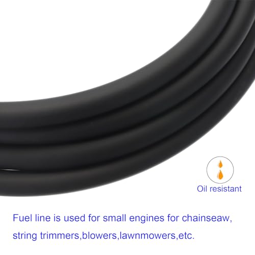 MACHSWON PVC Air Tubing 5mm ID 8mm OD 2m Length Flexible Pipe Hose Lightweight Plastic Tubing for Water Oil Air Transfer-Black - Image 4