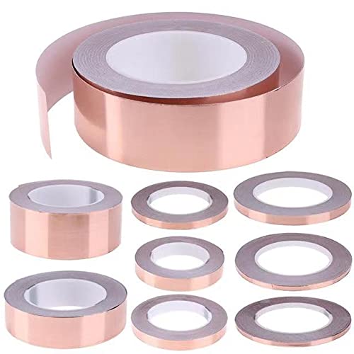 Mwrf Source (2 Inches X 33 Ft) Copper Foil Tape With Conductive Adhesive; Emi Shielding; Stained Glass; Soldering; Electronics Repair, Slug, Paper Circuits, Grounding #TOP2