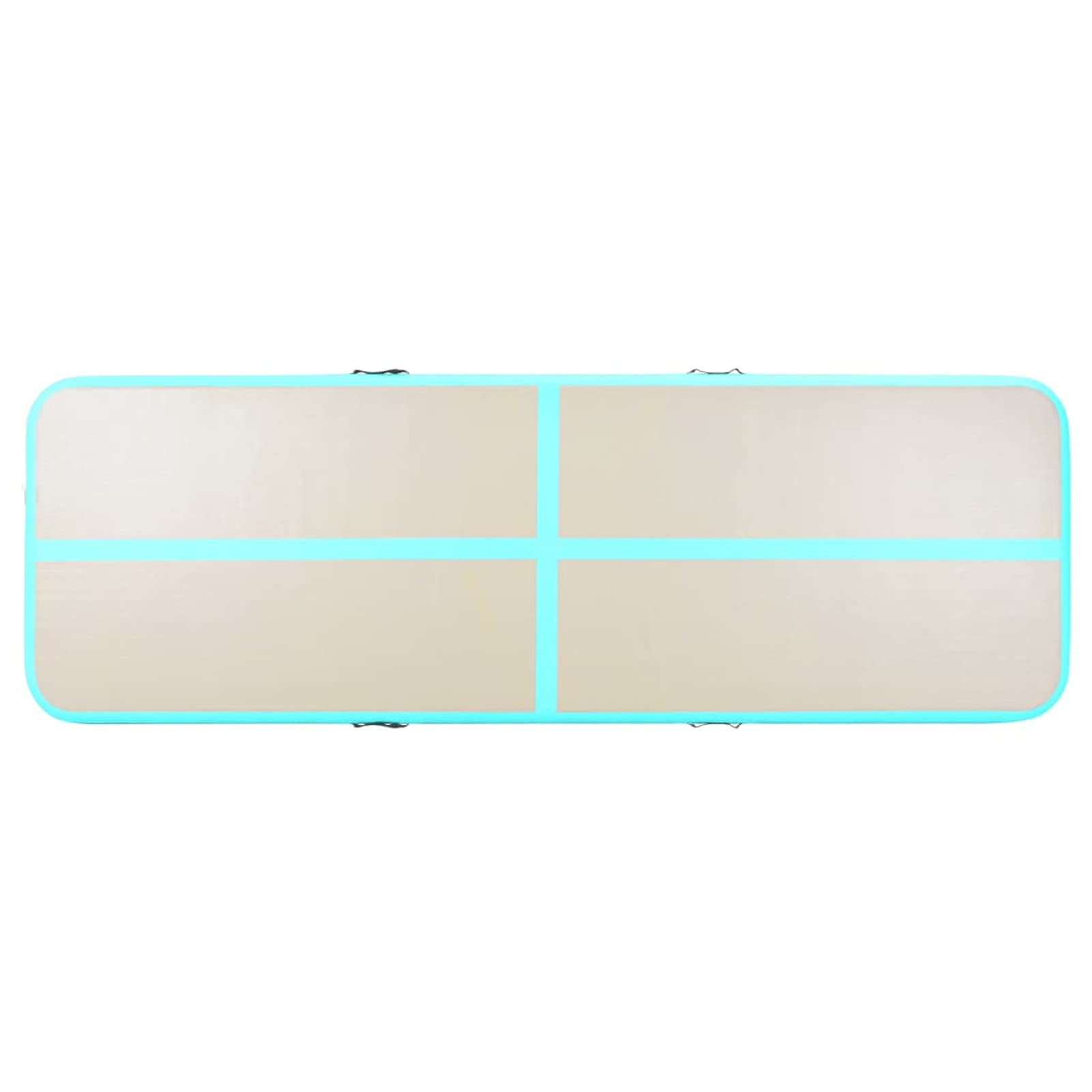 Chusui Esterilla Inflable de Gimnasia y Bomba, Colchoneta Gimnasia, Colchoneta Hinchable, Colchoneta Ejercicio Suelo, Colchoneta De Yoga, Colchoneta De Escalada, 300x100x10 cm PVC Verde