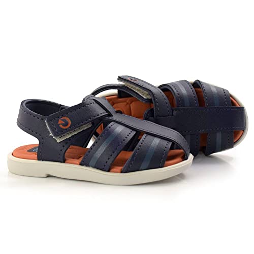 Sandália Casual Infantil Menino Com Ajuste Confort Cartago 12048