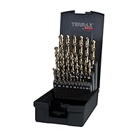 RUKO Spiralbohrer Satz 25 tlg 1–13 mm A215215RO HSS-Co5 Metallbohrer DIN 338 Typ N für Stahl Edelstahl NE-Metalle