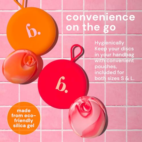 Image of Reusable Menstrual Disc Value Pack (Set of 4) - Wear Up to 12 Hours - Sustainable Alternative to Cups, Tampons, and Pads - Leak-Proof Design for Light or Heavy Flows - Small & Large Sizes
