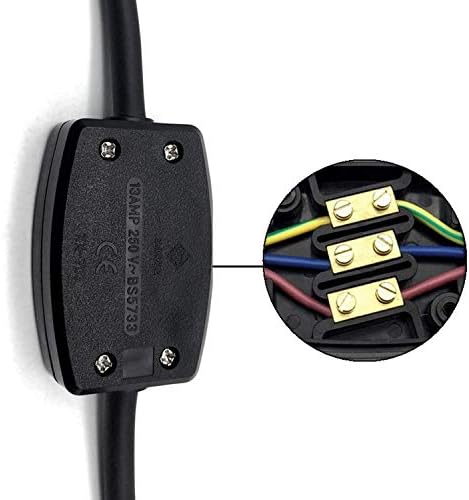 2 Pack 3-Terminal Electrical Junction Box, Flex Connector for Outdoor Lighting, Power and Automotive Wiring, 13A 250V